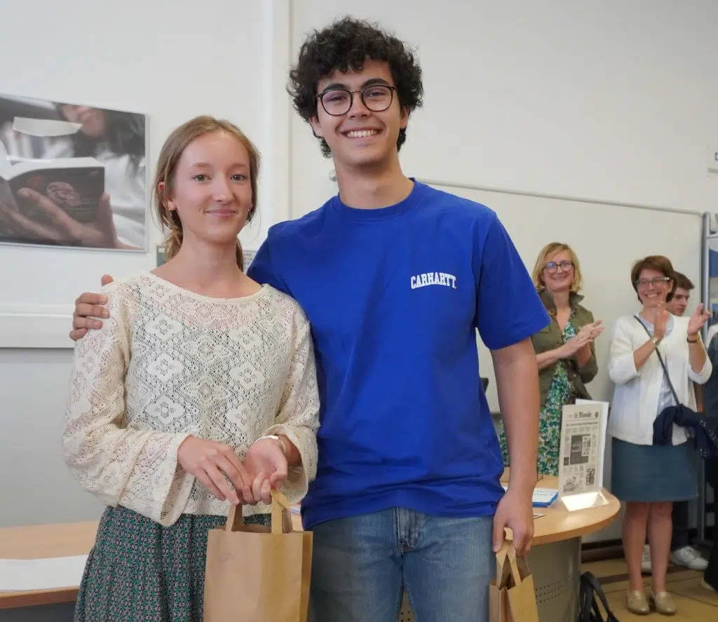 lycéens gagnants lycée Baudimont Arras