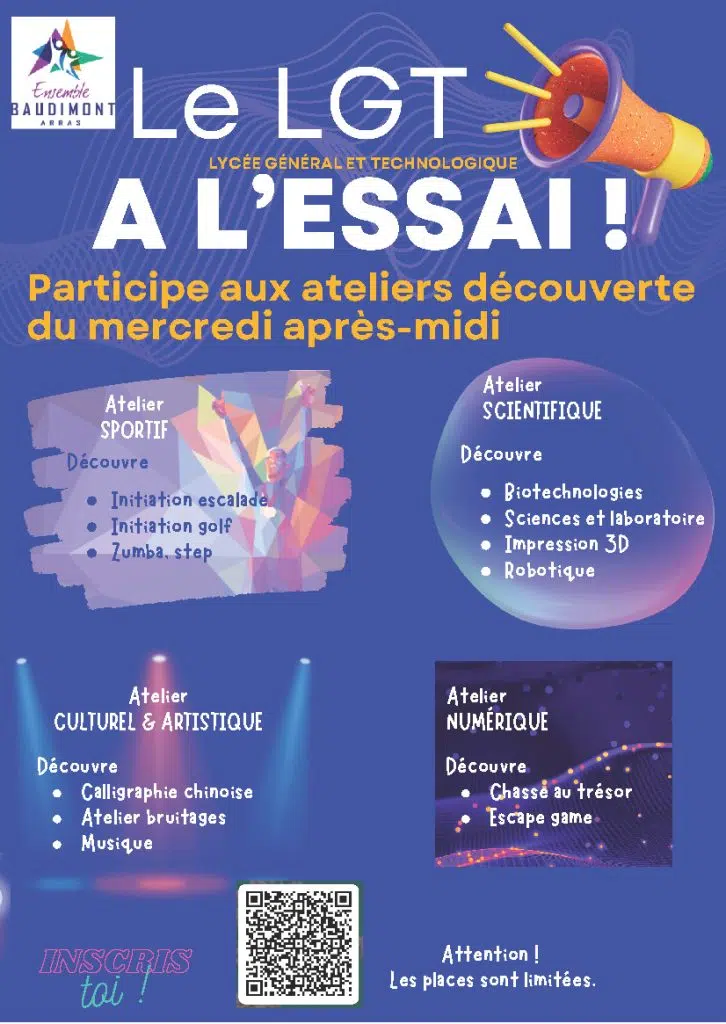 Ateliers découverte du LGT Baudimont