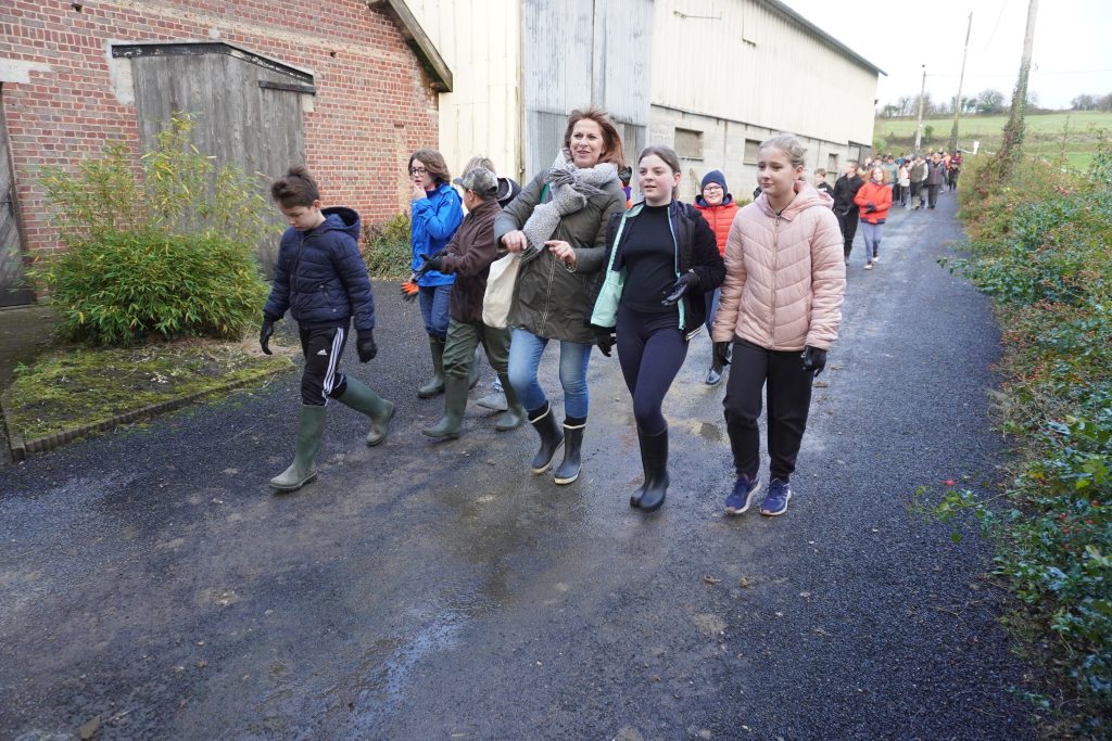 projet haies arrivée des collégiens